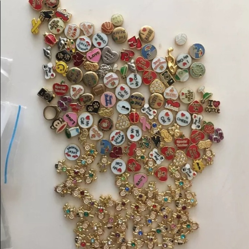Mini charms for lockets floating charm crystals